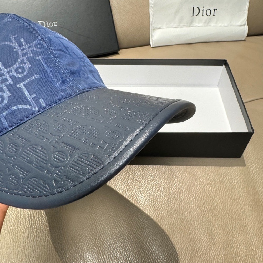 Dior Navy Monogram Baseball Cap - image 3